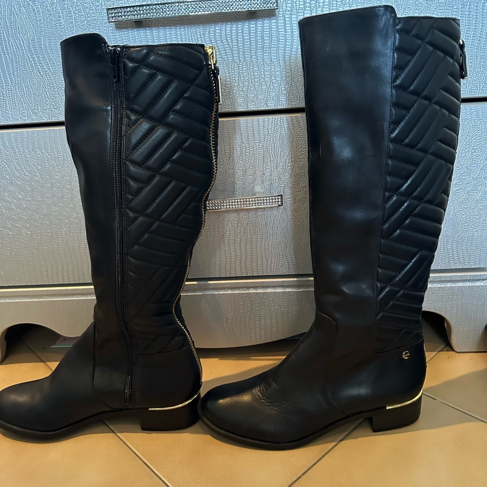 Women’s black Leather boots